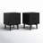 Aizlyn Mid-Century Modern Solid Wood Groove-Handle Nightstands-884636645