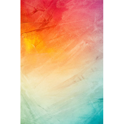 Textured Rainbow Paint - Wrapped Canvas Painting