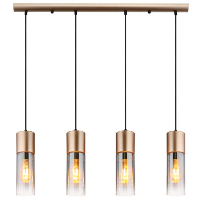 Alany 4 - Light Bronze Geometric Pendant