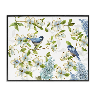 Dogwood & Bluebirds Giclee Art by Nan