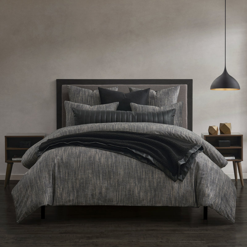 Sydney Bronze Lightweight Velvet King Duvet Cover Set