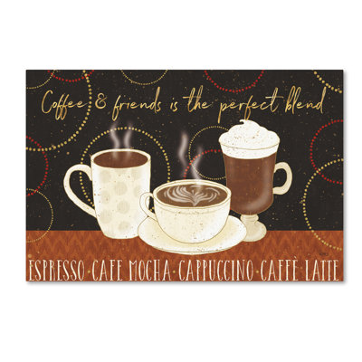 Art mural sur toile tendue - "Fresh Coffee I" par Lisa Audit pour décoration de salon, de chambre à coucher ou de bureau - 22 x 32