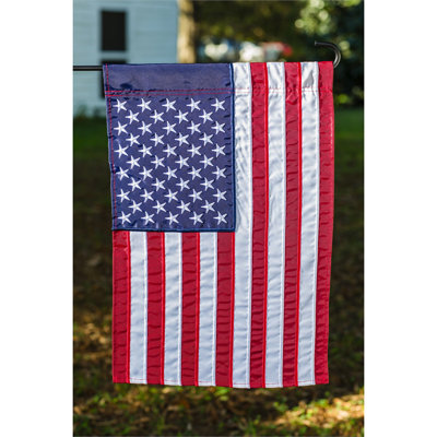 American Double Sided Nylon Independence Day Garden Flag