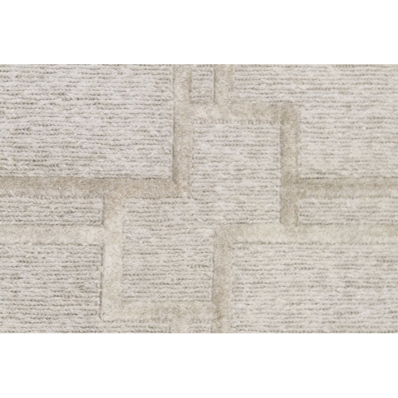 Hand Woven Linen Geometric Area Rug