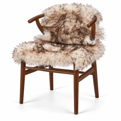Handmade Sheepskin Gradient Chocolate Area Rug