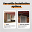 Ebern Designs Polyester Cover Retractable Patio Awning-946425502-946425491