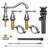 2-handle Bathroom Faucet with Drain Assembly-50085663