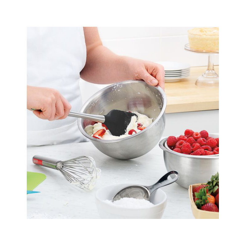 Flex-Core Spatula Stainless Steel Handle - White, Black