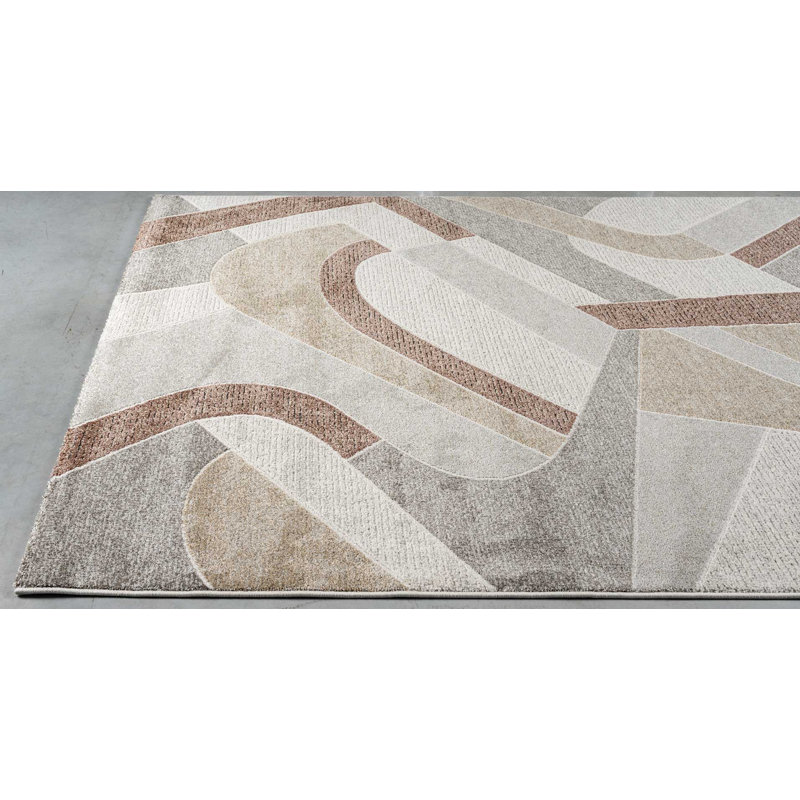 Geometric Shapes Area Rug, Rectangle 200 x 290 cm