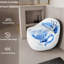 Toilette simple 1,28 po en céramique blanche brillante - forme d'œuf, ignifuge, salle de bain moderne avec forme blanche, chasse d'eau, chasse d'eau-121634151