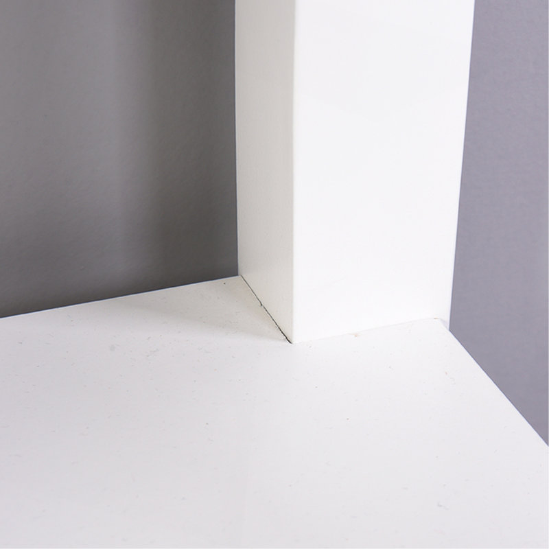 Table de rangement blanche sur pied avec tiroir