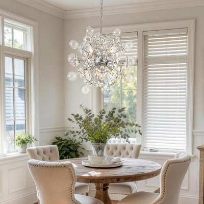 Lustre sphérique en cristal 9 lumières Spoutnik
