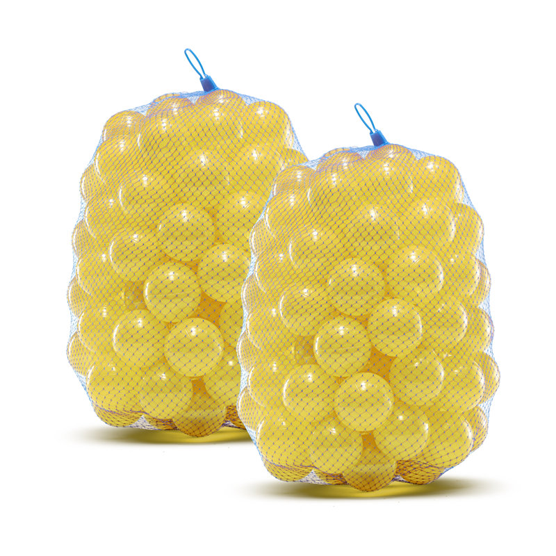 Boules de trampoline en plastique Machrus Upper Bounce Crush Proof, 500, Jaune