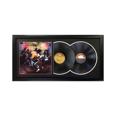 Kiss "Alive" Framed Double Record with Black Mat