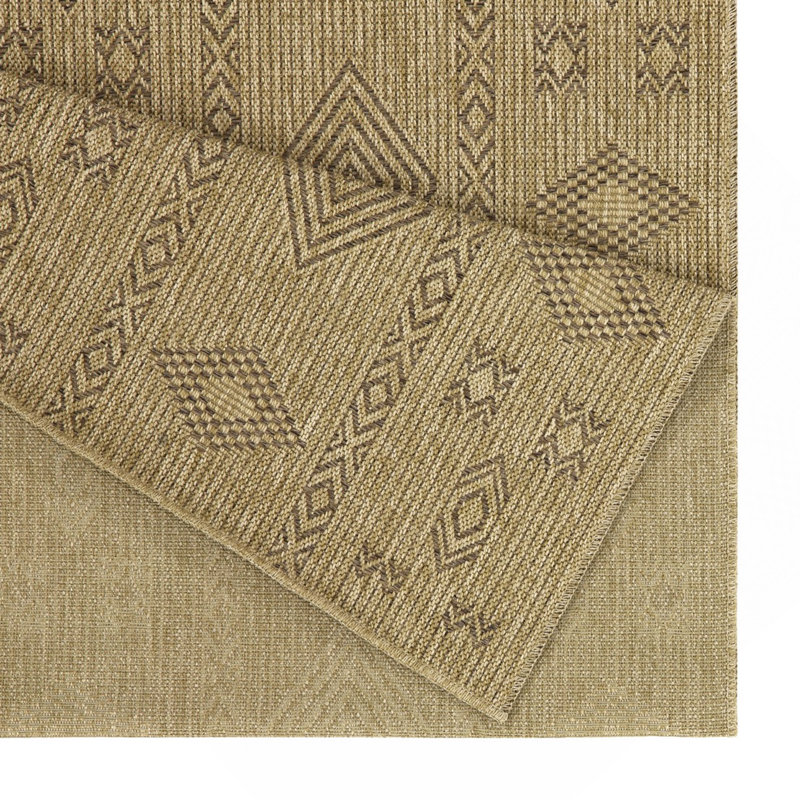 Jute/Mocha Indoor/Outdoor Area Rug, Rectangle 7'10" x 10'3"