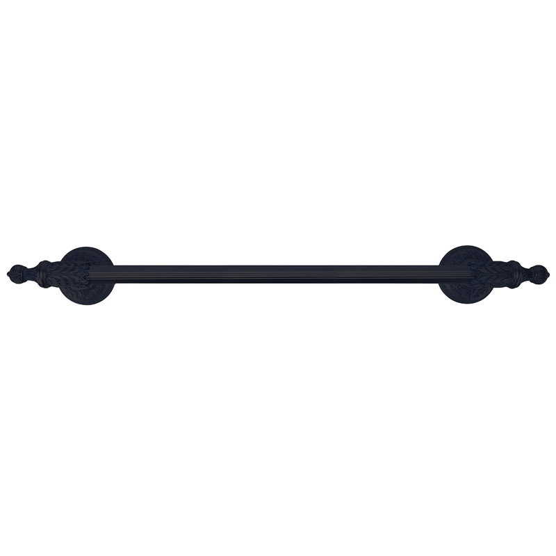 HAMPTON 18" TOWEL BAR; MATTE BLACK FINISH, Matte Black, 4" H x 22.5" W x 3" D