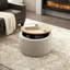 Repose-pieds rond avec rangement Dariyan-1029302365