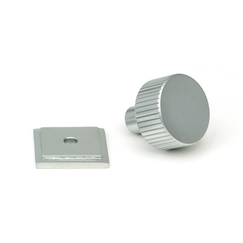 30mm Square Knob, Satin Chrome