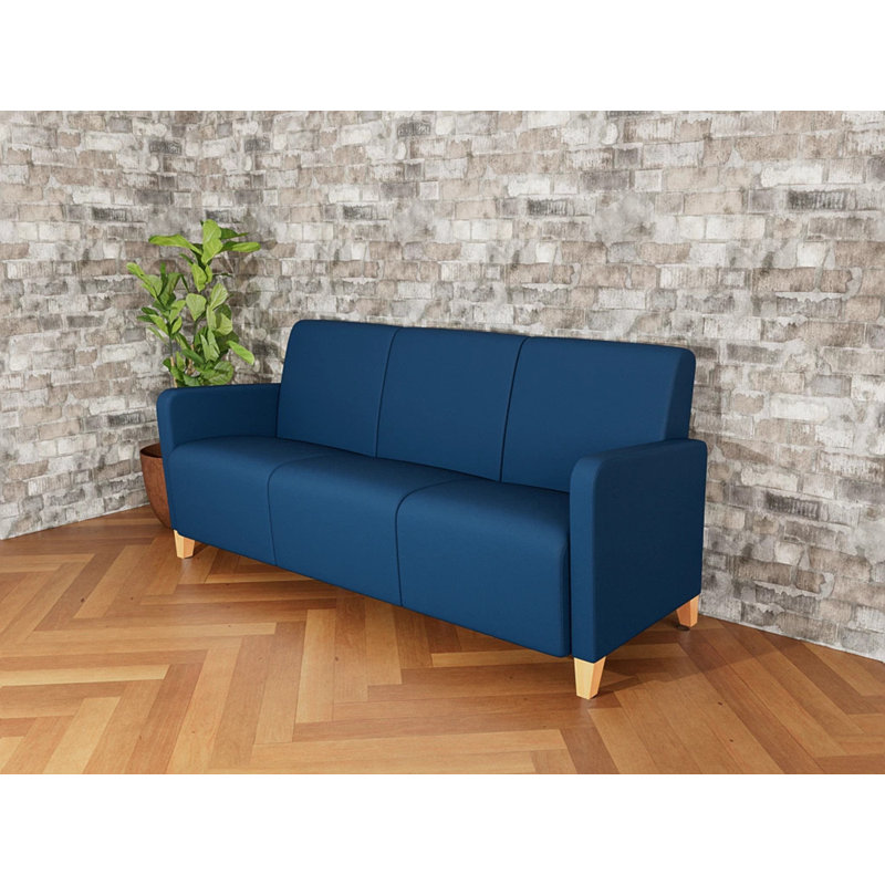 Fauteuil de réception 3 places Ravenna, Bois naturel, Patriot Plus Blue Ridge