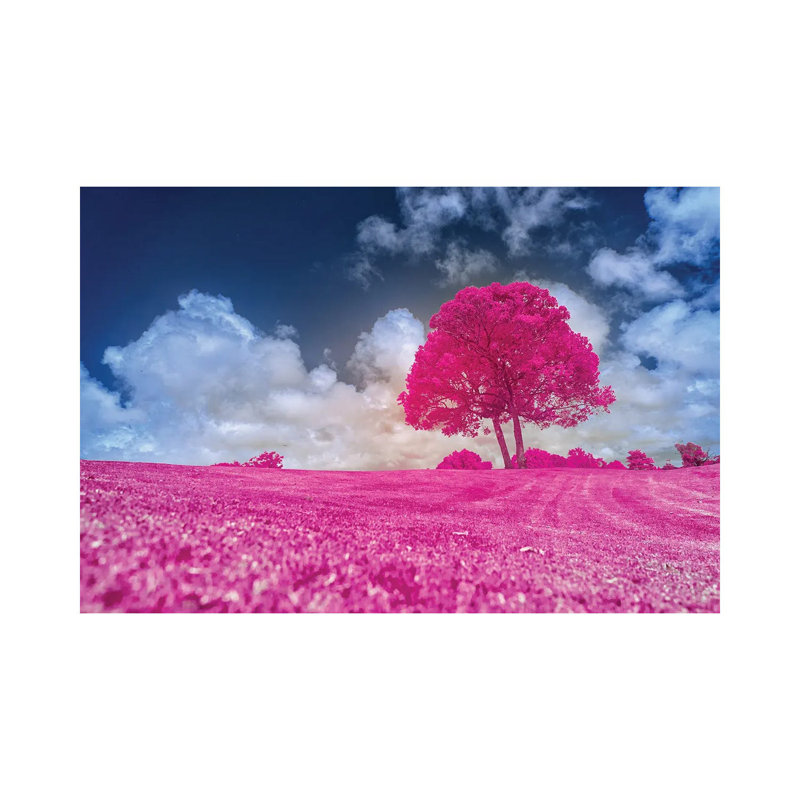 Pink Tree by Glauco Meneghelli - Wrapped Canvas Print, 45.72 H x 66.04cm W x1.905 cm D