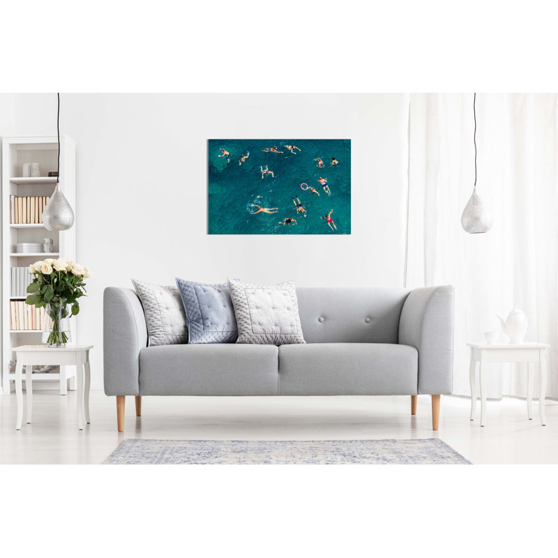 Swimming On Beach Clear Water - Wrapped Canvas Art Prints, 20cm H x 31cm W