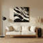 Art mural horizontal gris rayé gris anthracite-1960237242