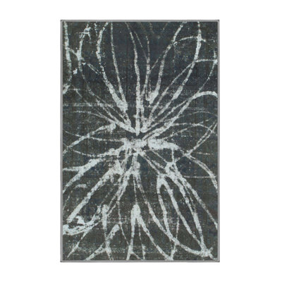 Tapis décoratif multicolore à motif abstrait