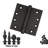 4.5" H x 4.5" W Solid Brass Ball Bearing Single Butt Door Hinge-67148973