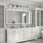 Applique murale en cristal avec luminaire de salle de bain à 6 lumières, applique décorative moderne en verre cristal bullé avec éclairage DEL à intensité variable 3 couleurs pour salle de bain, couloir, salon et dressing.