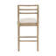 Ensemble de 2 tabourets de bar avec coussin souple et dossier en échelle-1349100491
