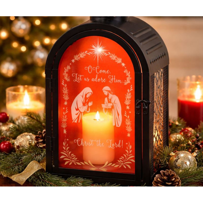 Lanterne Sainte Famille Christ Le Seigneur 16.5