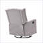 Fauteuils inclinables, fauteuil oscillant pivotant à 360 ° avec inclinaison réglable pour chambre de bébé moderne | Beige | Lin