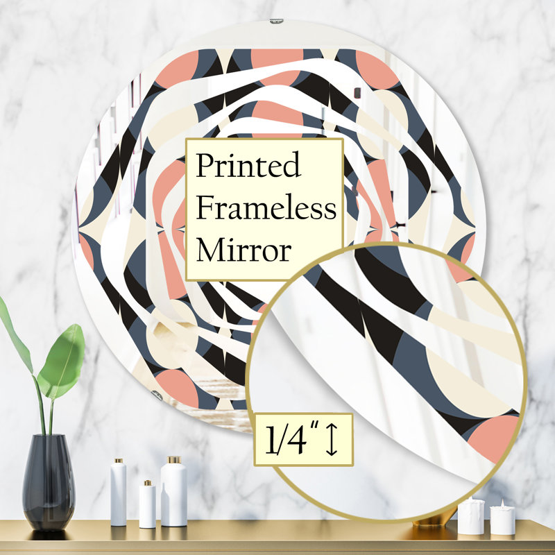 Miroir mural Hexagon, H 31,5 po x l po