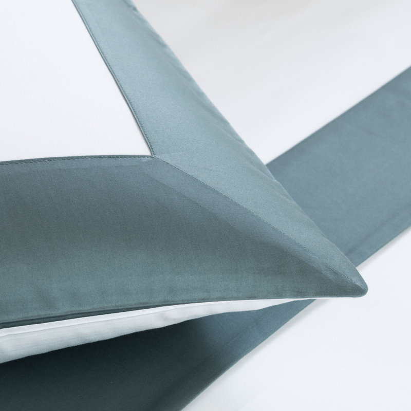 Bold Sheet Set, Milk/Rainy Sky, Cal.King Sheet Set with 2 Shams
