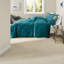 Ensembles de literie luxueux en velours bleu sarcelle, très grand style glamour pour le confort de la maison