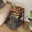 Tables de chevet 2 tiroirs Travison avec station de charge (ensemble de 2), ports USB et prises de courant, tables de chevet modernes avec tablette ouverte et rangement pour la chambre à coucher et le salon -275853696-296820853