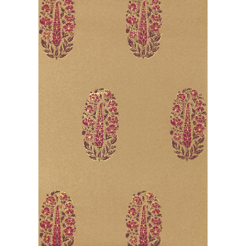 Papier peint Askandra, Aubergine et cerise