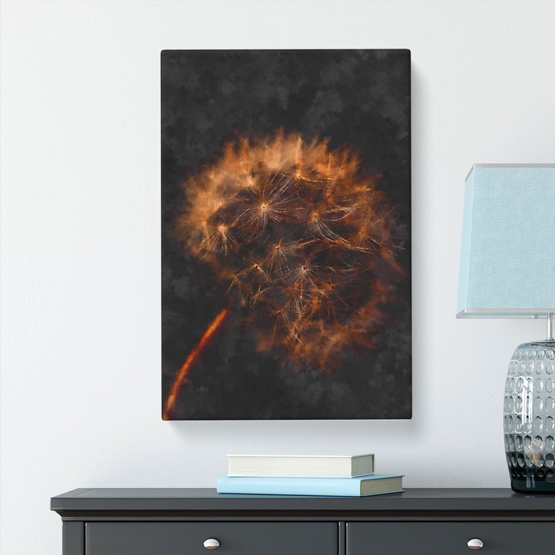 Dandelion Puff - Wrapped Canvas Painting, 50cm H x 35cm W x 3cm D