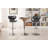 Masaccio Upholstery Airlift Adjustable Swivel Barstool With Chrome Base, Set Of 2