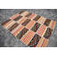 Tapis décoratifs rouges, tapis turcs, tapis de 4,8 x 6,1 pi, kilim, tapis de luxe, tapis rétro, tapis froids