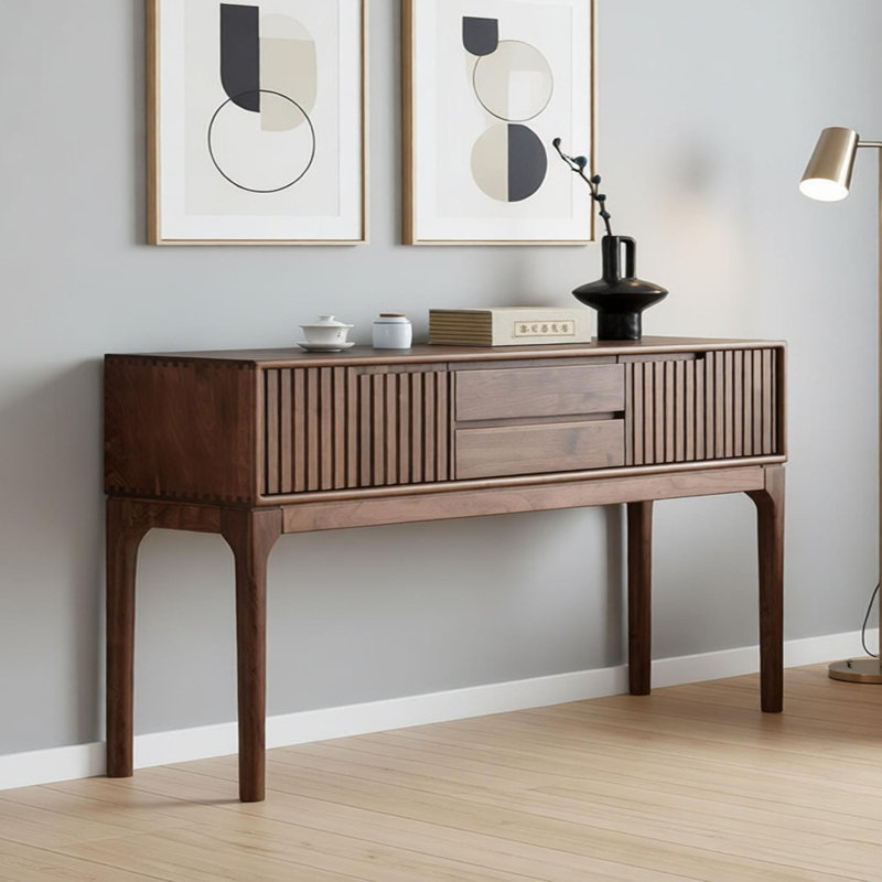 Nouveau buffet de rangement minimaliste de style chinois, 35.43" H x 54.33" W x 13.77" D