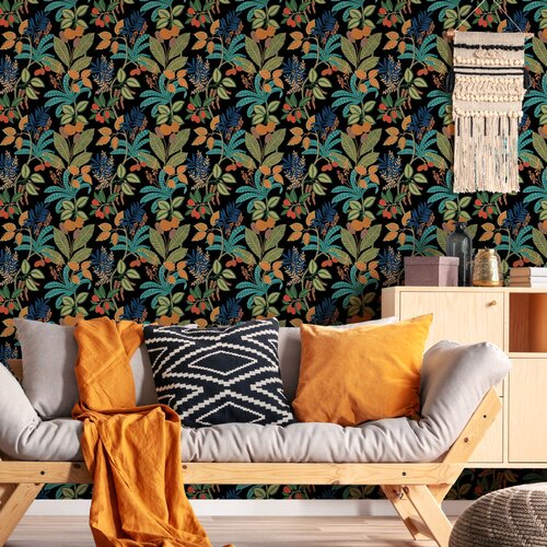 Ebern Designs Prathersville Peel & Stick Floral Wallpaper & Reviews ...