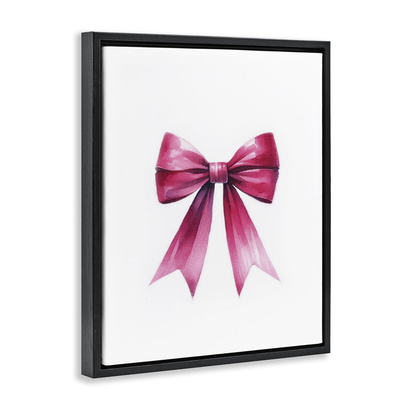 Art mural sur toile flottant magenta foncé par Amanda Greenwood, Cadre flottant noir de jais, H 31 po x l 25 po