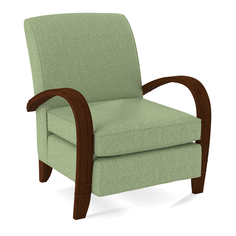 Vero Armchair, Coffee, White Performance Fabric; 0851-94