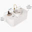 Meuble-lavabo de salle de bain 36 po avec lavabo, lavabo à fixation murale à bords arrondis flottants avec tiroir, lavabo en céramique blanc avec motif de pierre, pré-assemblé, vert clair-1336620941-1336619120