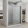 56 in. to 60 in. W x 76 in. H Double Sliding Semi Frameless Shower Door with Clear Glass