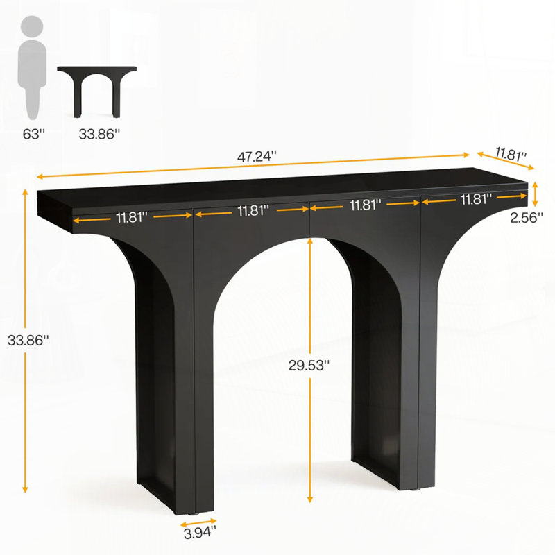 Table d'entrée, console moderne pour le salon