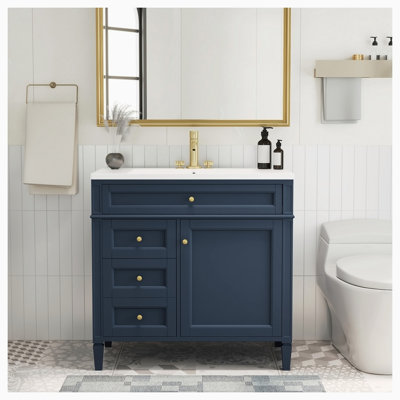Ensemble de meuble-lavabo simple 36,00 avec comptoir Disheka