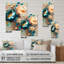 Fleurs murales multicolores II - Art mural acrylique moderne-1253669870