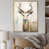 Toile avec cadre flottant or